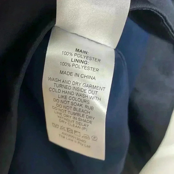 NWT - ACLER Paringa Satin Blouson Balloon Sleeve Size 4 Midnight - Navy Blue - Picture 12 of 15